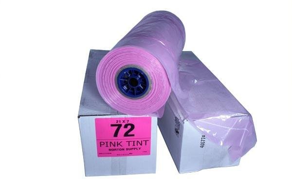 [PB72PT] 72" Poly Garment Bags, Pink Tint, 21 lb.