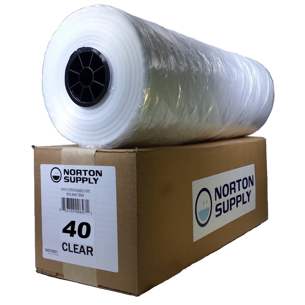 [PB40] Dry Cleaning Poly Bags - 40", 100 Gauge