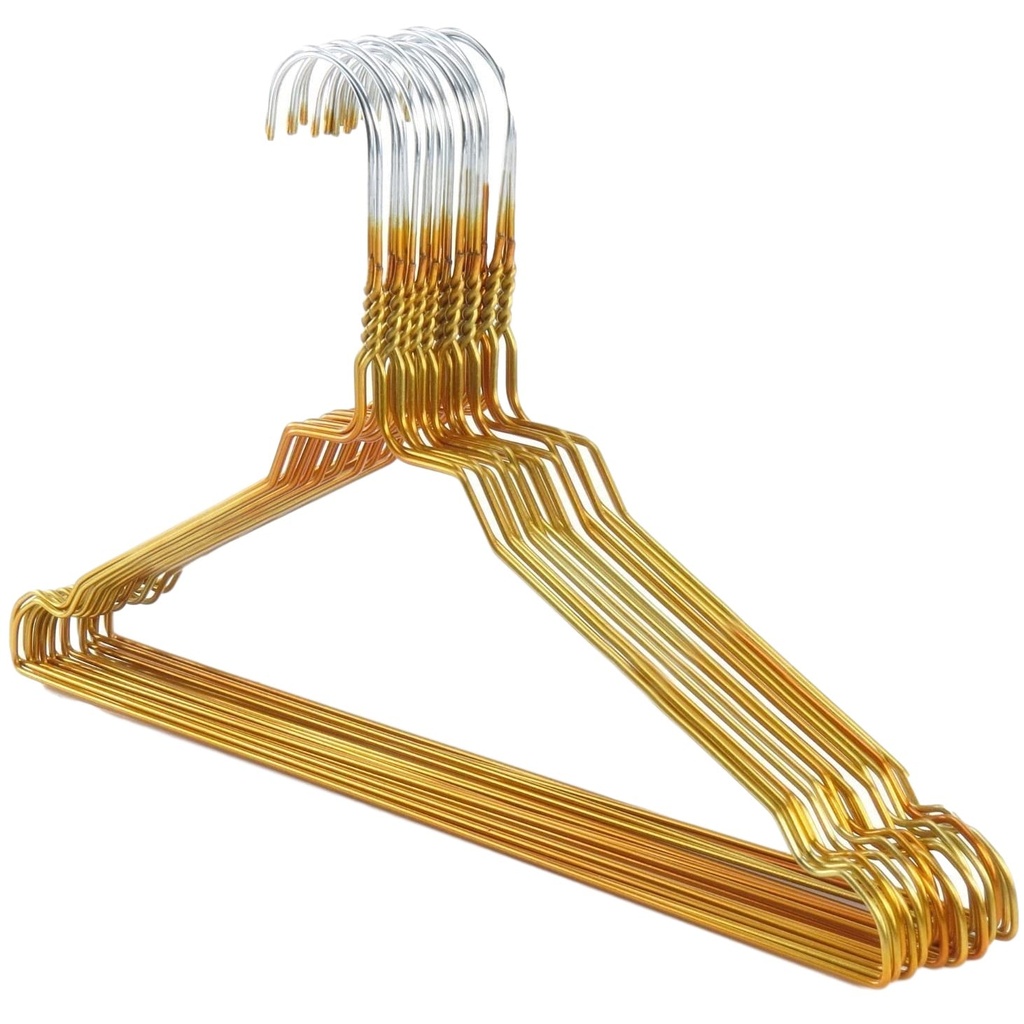 [1316RG-Gold-450] Rainbow Shirt Hanger 16" - Gold