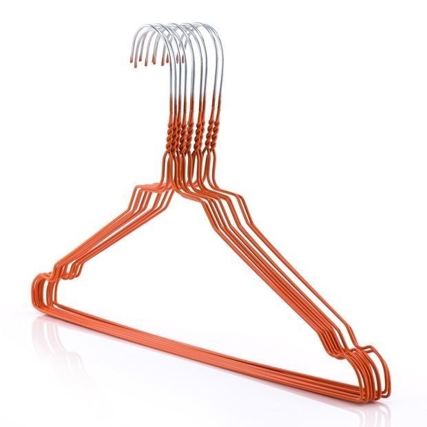 [1316RG-Orange-450] Rainbow Shirt Hanger 16" - Orange