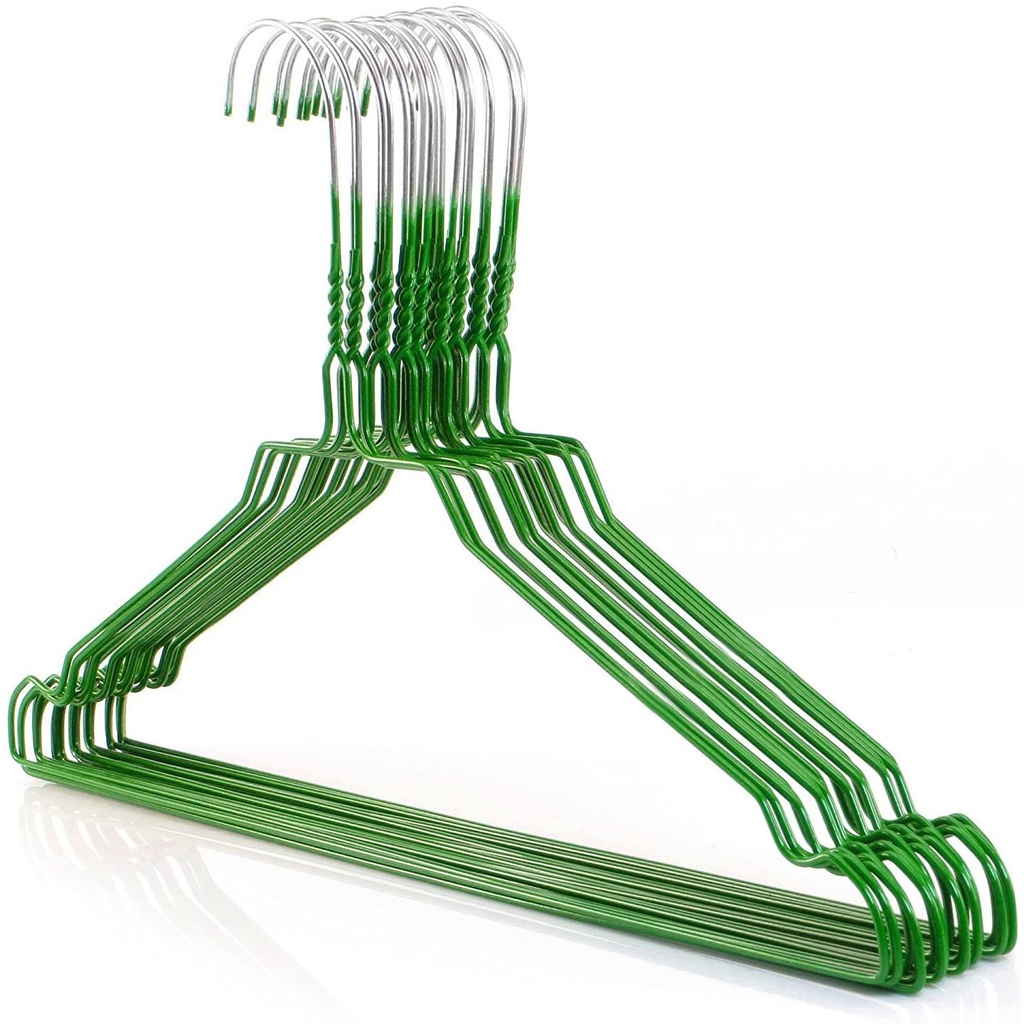[1316RG-Green-450] Rainbow Shirt Hanger 16" - Green