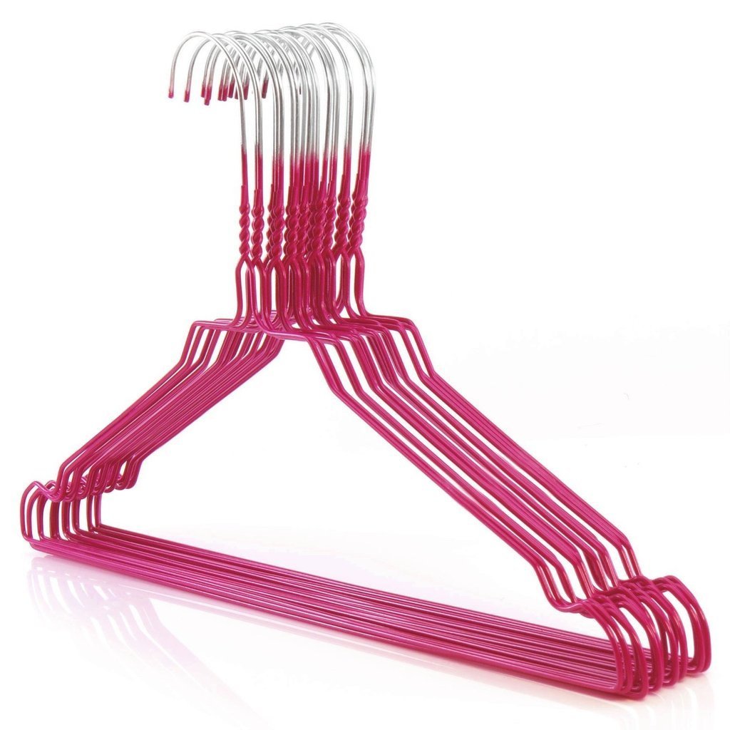[1316RG-Pink-450] Rainbow Shirt Hanger 16" - Pink