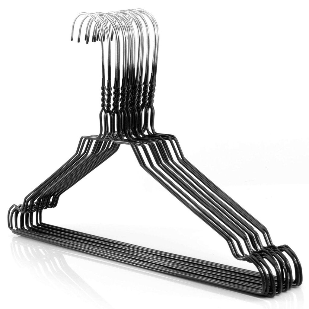 [1316RG-Black-450] Rainbow Shirt Hanger 16" - Black