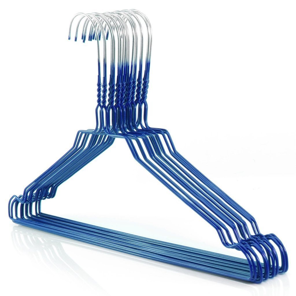 [1316RG-Blue-450] Rainbow Shirt Hanger 16"- Blue