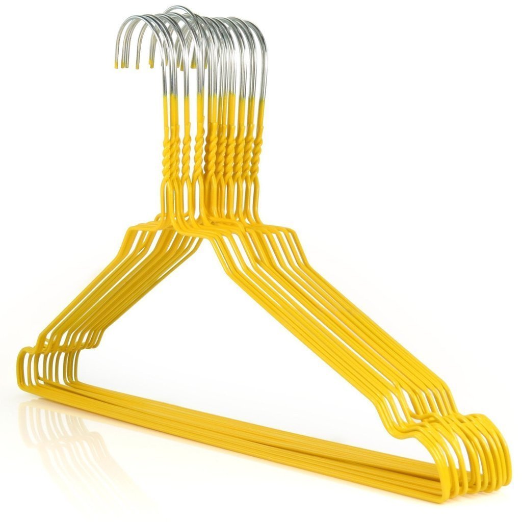 [1316RG-Yellow-450] Rainbow Shirt Hanger 16" - Yellow