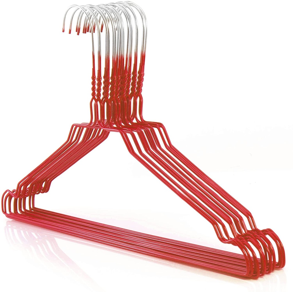 [1316RG-Red-450] Rainbow Shirt Hanger 16" - Red